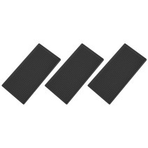 블럭마트 주방 드라잉매트 식기 컵 건조매트 30 x 15 x 1 cm, 블랙, 3개입