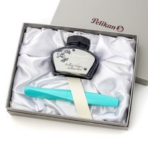 펠리칸 만년필 트위스트 병잉크 기프트 세트, F, 스피아민트