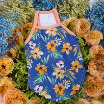 다솜 반려동물 하와이 나시티, 네이비 + 오렌지