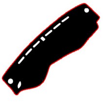 블랙라벨 샤무드 논슬립 대쉬보드커버 블랙 + 레드, 기아, 더K9 2018년~(센터 무/HUD 무)