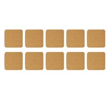 모두의팩토리 무지 11종 컵 냄비 받침 코스터 코르크 10 사각 10p 세트