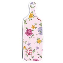로엠디자인 양면 디자인 서빙 도마 보드 구관조핑크, 로맨틱레드floral연분홍색, 1개