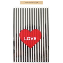 황씨네도시락 하트 속포장 봉투 블랙 30p + 크라띠지 선생님 감사합니다 30p, 1세트