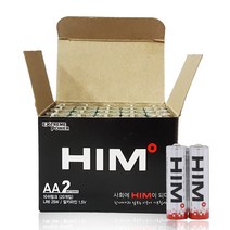 힘 알카라인 AA건전지 벌크, 20개입, 1개