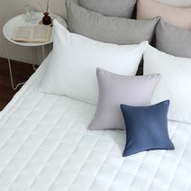 타카타카 프리미엄시어서커 그레인 여름 누빔 고정밴딩패드, 화이트