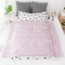 보떼하우스 인견 통통패드 14온스 영유아 일체형 낮잠이불 사계절베개솜 포함, 밀크 핑크