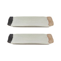 디자인도씨 쓰리톤 직사각 접시 소, 2개입, 단품