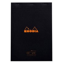 로디아 미팅 상단스테이플 메모패드 n16 A5 164009C, 블랙, 1개