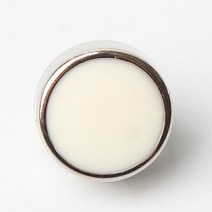 패션포인트 에폭반지 단추 8mm, 화이트, 100개입