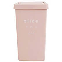 바람 슬라이드 코아 휴지통 18L, 베이비핑크, 1개