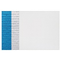 인테리어타공판 블루화이트 좌 WHITE, 1개