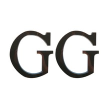 DM 알럽홈 인테리어 아크릴 엠블렘 장식 2p, 브라운G