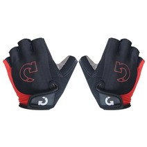 비엘패션 자전거 반장갑, 레드