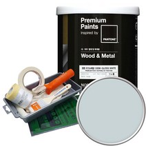 팬톤 우드앤메탈 페인트 반광 1L 세트, 13-4404 Ice Flow