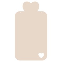 쿠 홈 인테리어 아크릴 메모판 MO71 걸이형, 베이지