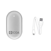 이코아 손난로 보조배터리 + 마이크로 5핀 USB 케이블 세트, WY-5000, 혼합 색상