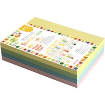 종이문화 스타일리쉬색지혼합 복사용지 364 SN Popular Tone A5 80g 520매, 520개