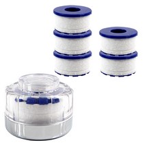 샤워플러스 SF1000SS 세면대 수조용 정수필터헤드 연수기 + 녹물제거필터 6p, 12개