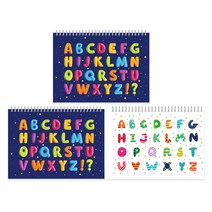 영아트 알파벳 그림물감 스케치북 3p 랜덤 발송, 345 x 248 mm, 22매