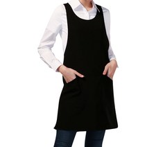 헤어베스트 퐁드 앞치마 L HBYA057, 블랙, 1개