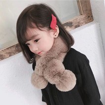 핸날 여아용 보송 머플러