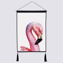 뮤엘 북유럽스타일 홍학 인테리어 족자, ML07