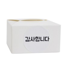 황씨네도시락 레이스박스 화이트 30p + 스티커 원형 감사합니다 화이트 30p, 1세트