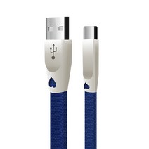 칼론 3A 고속충전 USB C타입 5M 롱케이블, 네이비, 1개