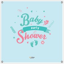베이비베이커리 DIY 베이비샤워 파티 현수막, 블루