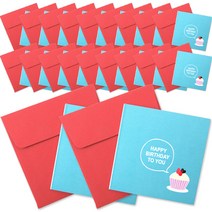 투영디자인 미니 축하카드, 컵케익, 20개입