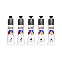 조소냐 아크릴과슈물감낱색 S1 107 CarbonBlack 5p, 75ml, 1색