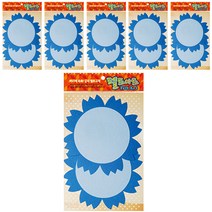 동기오피스 펠트아트지 접착식 2p x 6개, DF-1010 꽃판8(파랑)