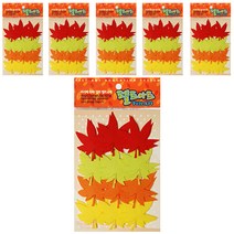 동기오피스 펠트아트지 접착식 24p x 6개, DF-1049 단풍잎(소)