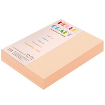종이문화 두꺼운양면 카드지 레인보우카드 No.26 피치, A5, 180매