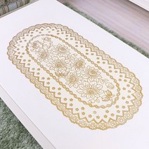 앤티스 르네상스 자수 테이블 매트 2p, 연꽃, 84x40cm