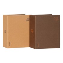 디자인웁스 모멘트 포토앨범 100 2p 세트, 브라운, 라이트브라운, 50매