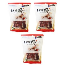 야아부르니 국내산 강아지 수제간식, 오리 목, 3개