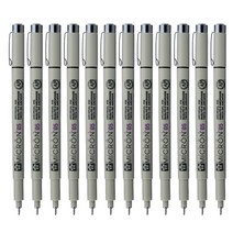 SAKURA 피그마 마이크론 05 젤잉크펜 0.45mm, 블랙, 12개
