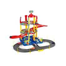 프리미엄 3단 주차장 도로놀이 세트, 혼합 색상