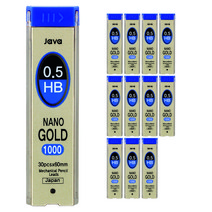 자바펜 나노 골드 샤프심 HB, 0.5mm, 12개