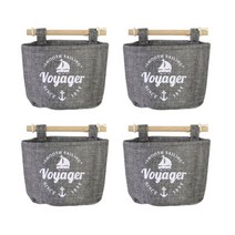 저스틴 패브릭 그레이 벽 수납 원포켓 4p, voyager