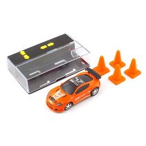 레프리카 2.4GHz 1/64 RACING RACER-3 충전식 미니 RC카 QY412040OR, 오렌지