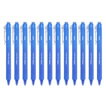 신지 토모 퀵 드라이 중성 젤펜 0.38mm, 블루, 12개입