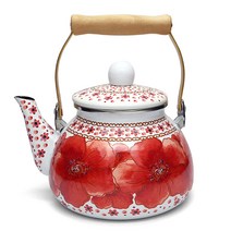 쏘넘 법랑 주전자 인덕션 IH, 히비스커스레드, 1300ml