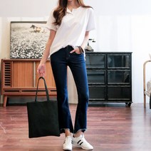 토마토팩토리 여성용 시크플레어 부츠컷 청바지 6903