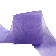 가드 파티장식 오간디 선물포장 리본 폭 25mm, 연보라, 180m