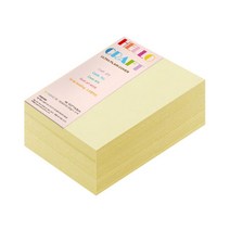 종이문화 두꺼운양면카드지 레인보우카드 No.01 레몬, A6, 720매