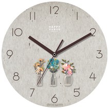 해피바이러스 인테리어 거실 무소음 벽시계, 1231 내사랑 내곁에