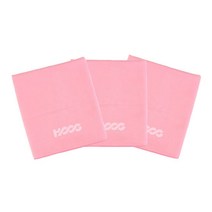 후그 건식 타월, 핑크, 3개