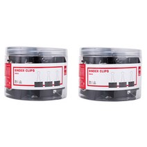 델리 메탈 더블클립 2호 41mm E8562A 블랙 24p, 2개